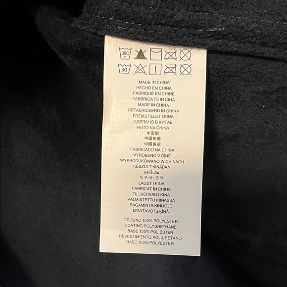 MICHAEL Michael Kors NWOT Navy Moto Jacket Gold Button, Size M - Picture 9 of 11